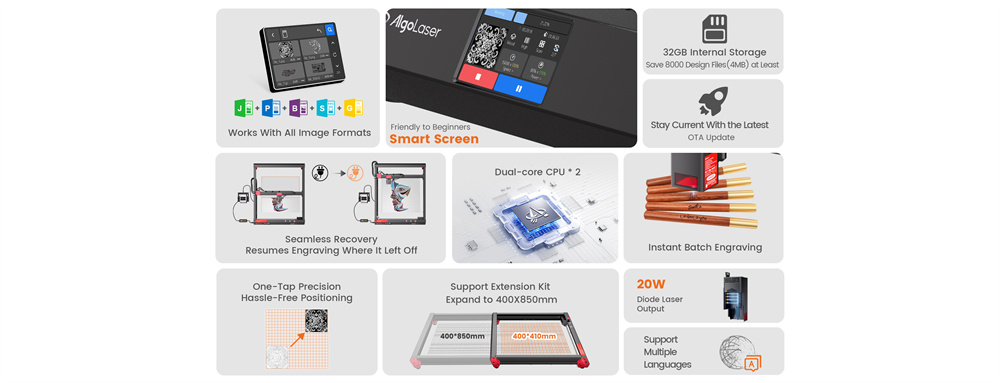 Algolaser-Alphas-MK2-20W-Lasermarkierer-Diodenlaser-20000mmmin-Intelligenter-Touchscreen-32GB-Speich-2023613-2